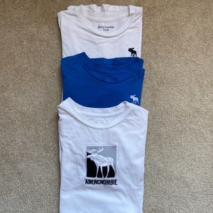 Abercrombie set/3 boys t shirts size 13/14 and 15/16
